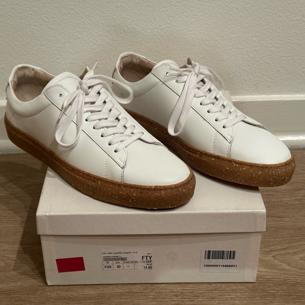 8 by Yoox Men’s White leather Recycled